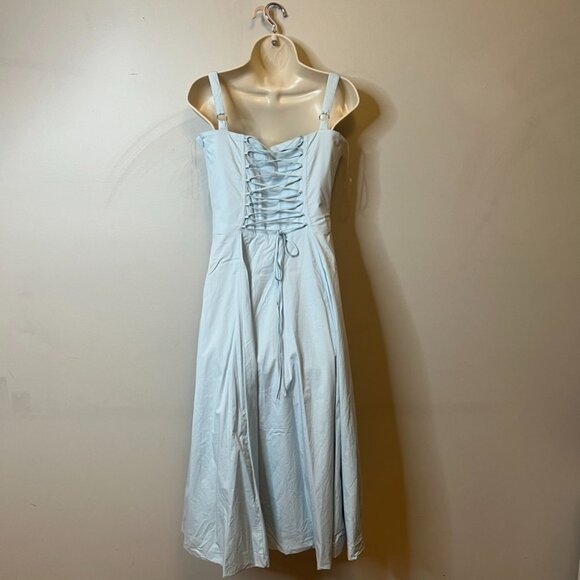 House of CB "Carmen" Baby Blue Dress (M Plus Cup) - Picture 5 of 12